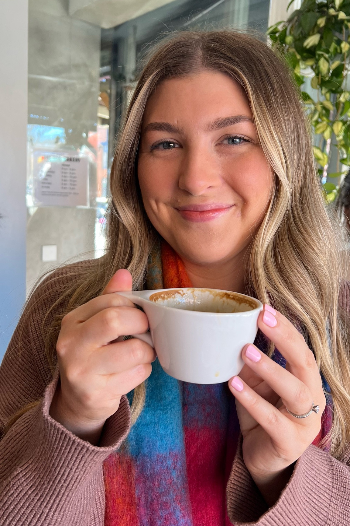 Wearing size XL in the Amazon sweater. ❤️ also linking scarf, earrings, & leggings!