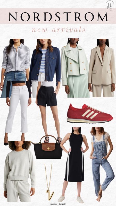 Nordstrom new arrivals, blazer, cropped trench, adidas sneakers, spring accessories, spring fashion 

#LTKfindsunder100
