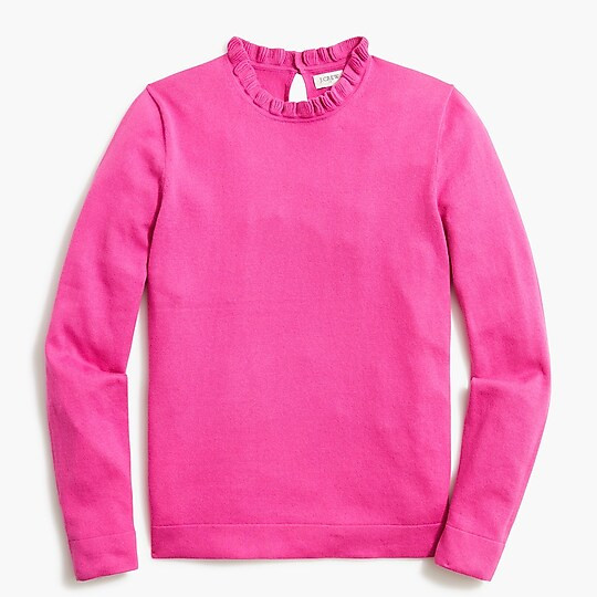 Ruffleneck sweater | J.Crew Factory