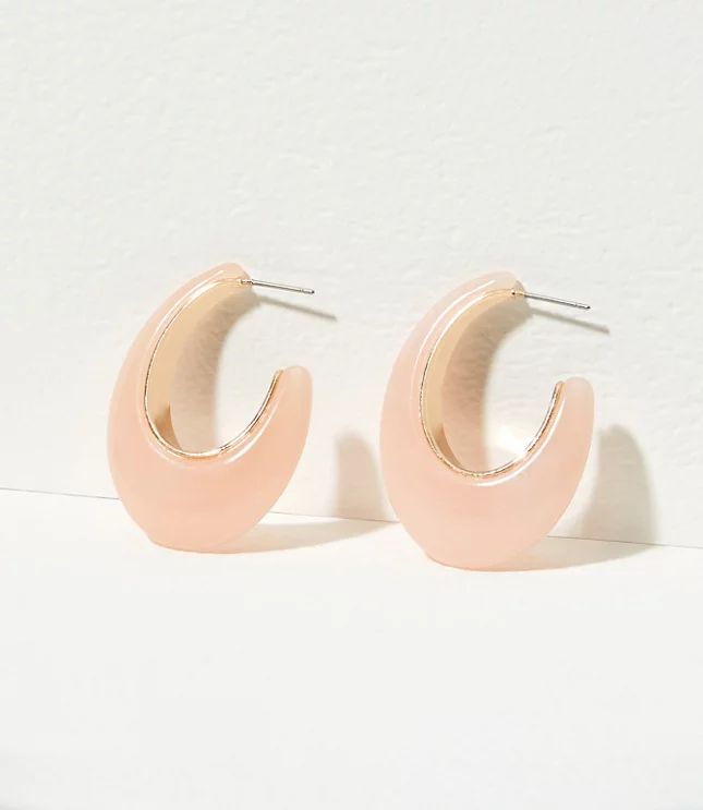 Large Resin Hoop Earrings | LOFT