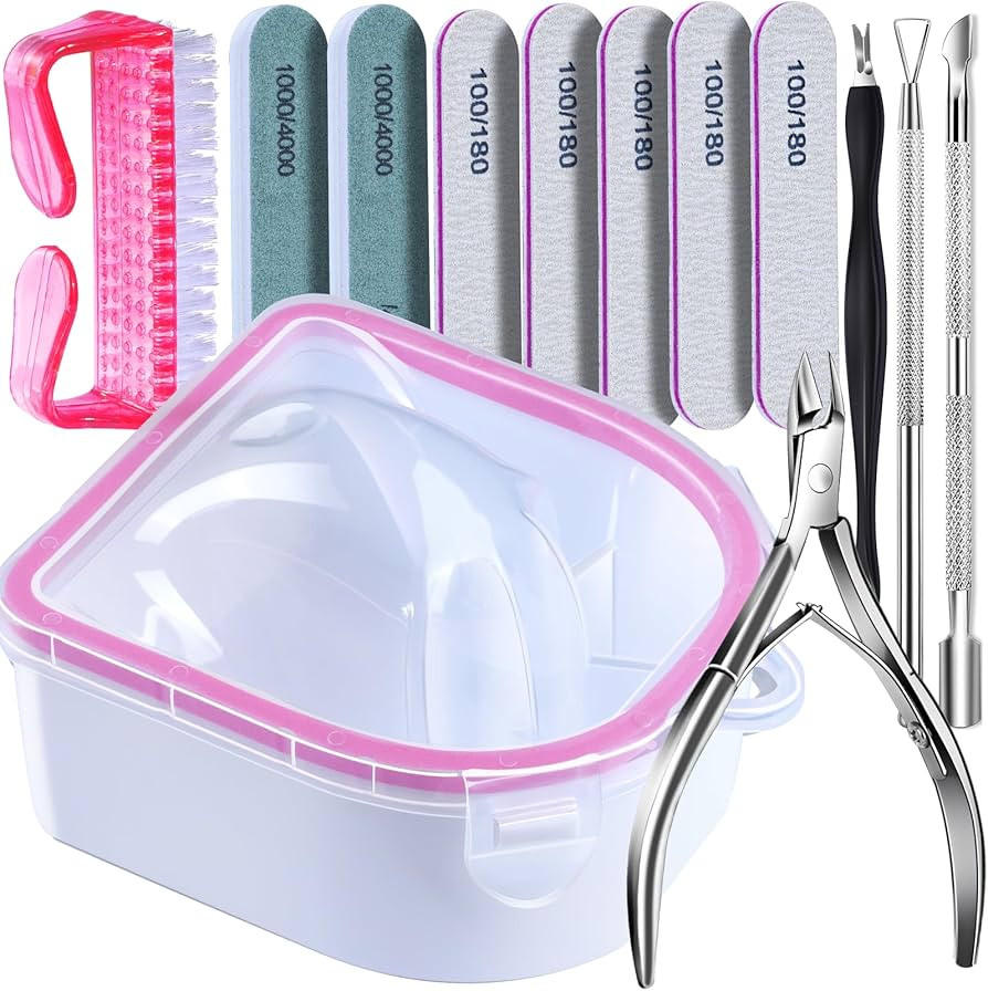 FANDAMEI Gel Nail Polish Remover Kit, Nail Soaking Bowl, Nail Soak Off Bowl, Nail Soaking Bowl Fo... | Amazon (US)