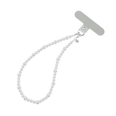 VELVET CAVIAR Phone Charm - White Pearl: Cell Phone Accessory, 7.1" Height | Target