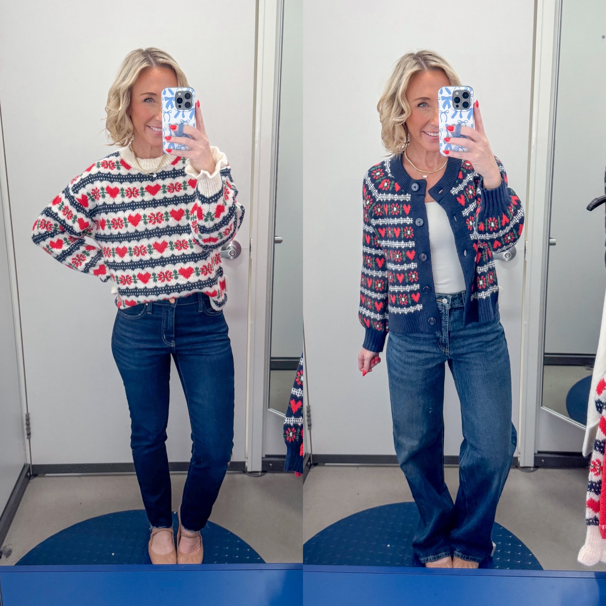 Old Navy - heart sweaters (Everything Extra 15% Off $80+ at Checkout)  * Dark High Rise Straight Jean - Size 2. 

Fair Isle Hearts Crew-Neck Sweater - size Small. Currently 50% off. 

SoSoft Crew-Neck Printed Cardigan - Size Small. 

Extra High-Waisted Wide-Leg Jeans - size 0. Currently 30% off. 
 

 

#LTKSaleAlert #LTKFindsUnder50 #LTKSeasonal