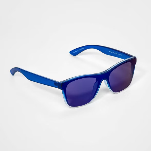 Kids' Wayfarer Sunglasses - Cat & Jack™ Blue | Target