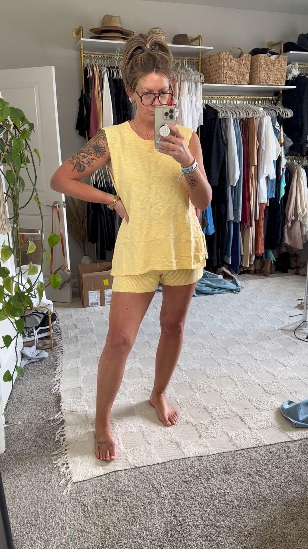 Wearing a large - got this for an upcoming beach trip, a comfy set to lounge in or possibly travel too. I recommend wearing a bandeau bra underneath

#LTKOver40 #LTKMidsize