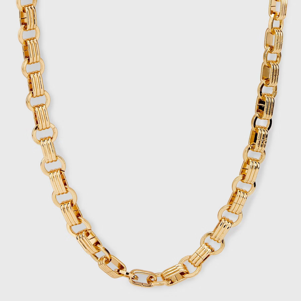 Link Chain Necklace with Cubic Zirconia Extender - A New Day™ Gold: 16" Cable Style, Lobster Cl... | Target