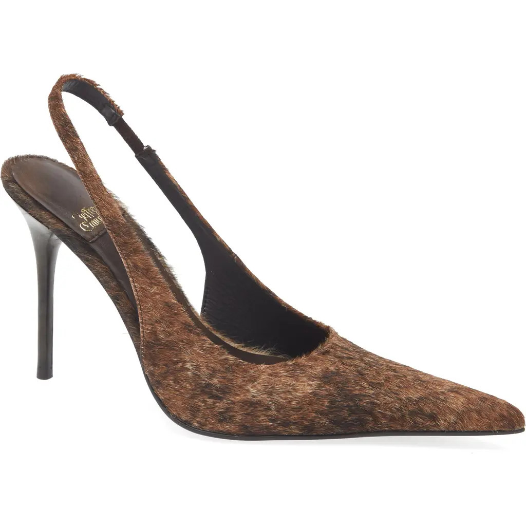 Jeffrey Campbell You Wish Genuine Calf Hair Pointed Toe Pump in Black Brown Hair at Nordstrom Rack, Size 6 | Nordstrom Rack