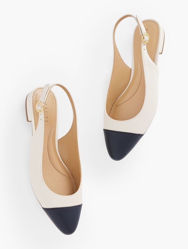 Edison Nappa Slingback Flats | Talbots