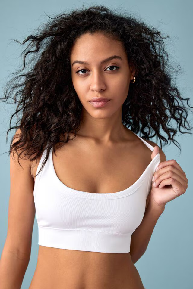 Cropped Seamless Bralette | Dynamite Clothing