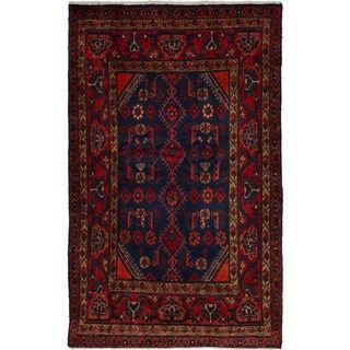 eCarpetGallery Hand-knotted Darjazin Dark Blue, Red Wool Rug (3'7 x 5'9) | Bed Bath & Beyond