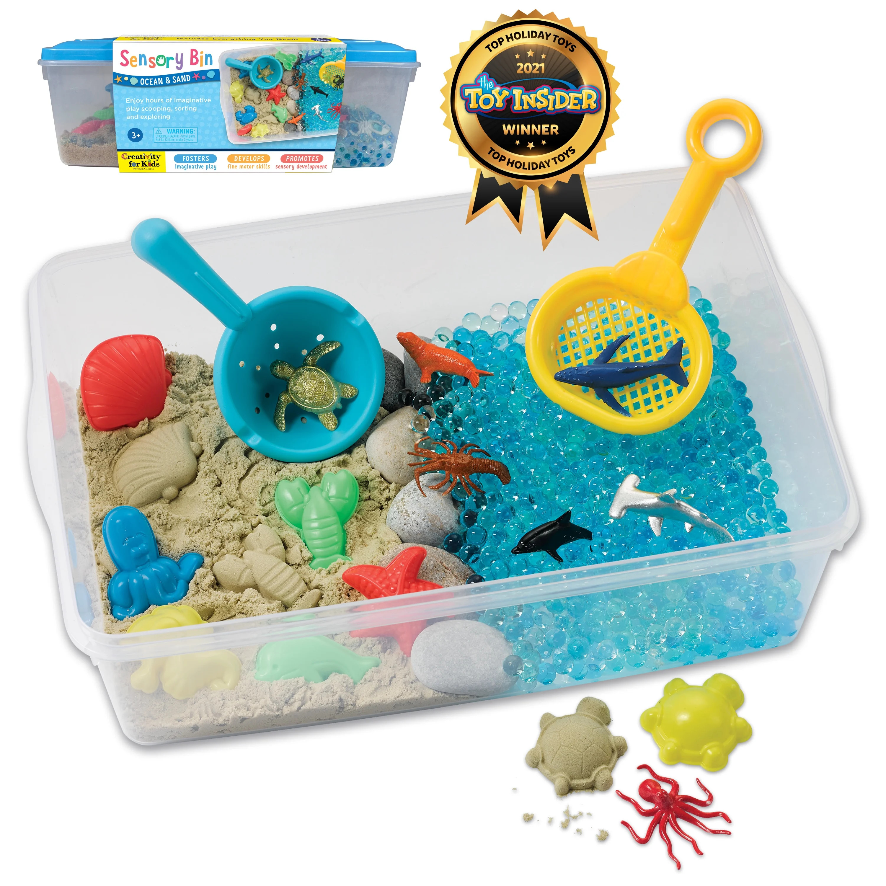 Creativity for Kids Sensory Bin Ocean and Sand- Child & Toddler Sensory Activity, Art & Craft Kit... | Walmart (US)