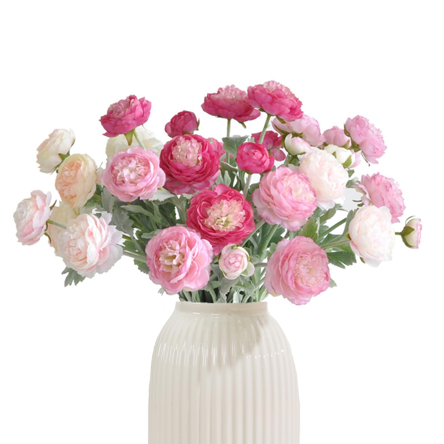 Artificial Flowers Silk Peony Pink Flowers Combo Rose Red Silk Flowers Bouquet 10Pcs 30Heads Fake... | Amazon (US)