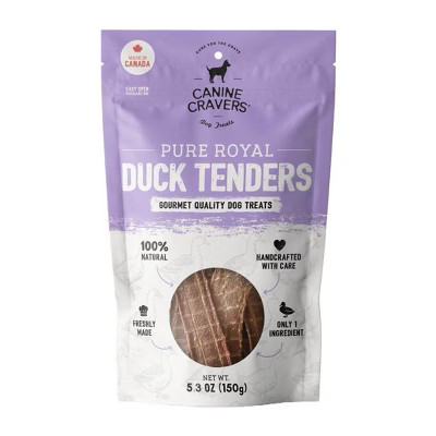 Canine Cravers Single Ingredient Air Dried Dog Treats – Pure Royal Duck 5.3 oz - Pouch | Target