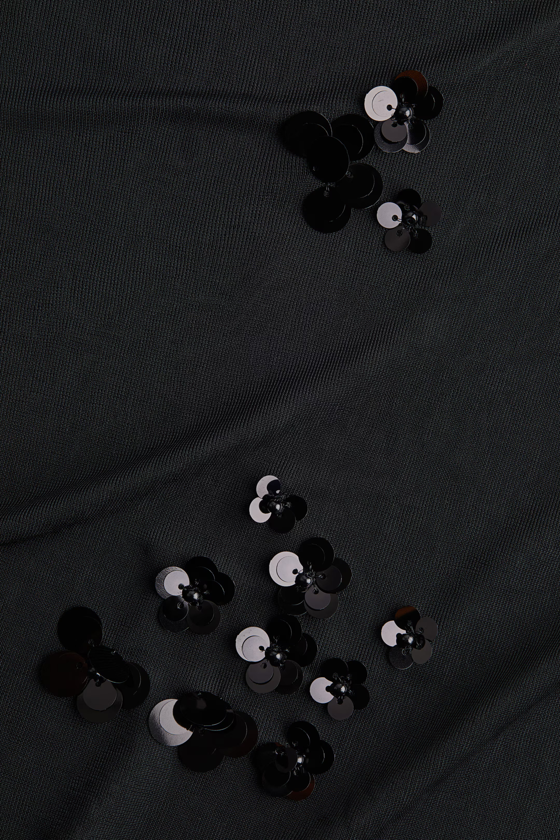 Sequined Mesh Top - Black - Ladies | H&M US | H&M (US + CA)