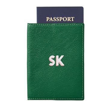 Leather Passport Case, Shadow Printed | Mark and Graham