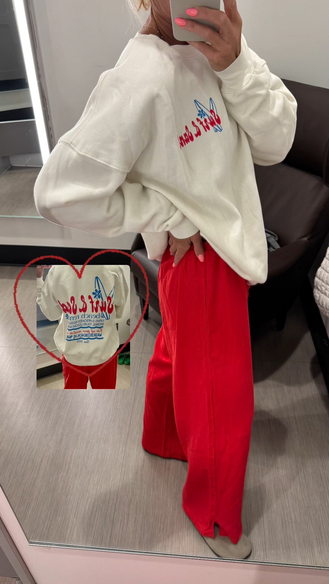 Casual comfies from Target!
These red linen pants are a loose fit— I’m wearing a medium for length.
Graphic oversized pullover fits really big— I’m in a small.
Look for less Birkenstock clogs fit true to size.


#LTKActive #LTKFindsUnder50 #LTKTravel