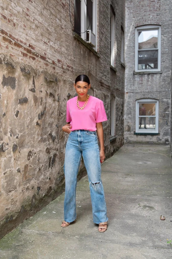 Vintage Pink Blouse | Etsy | Etsy (US)