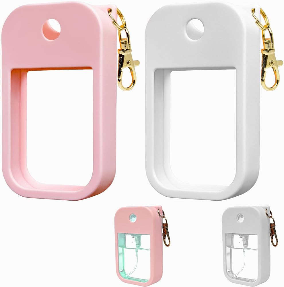 Silicone Case for Touchland Power Mist & Glow Mist 1 fl oz Hand Sanitizer spray,2 pack with Keych... | Amazon (US)