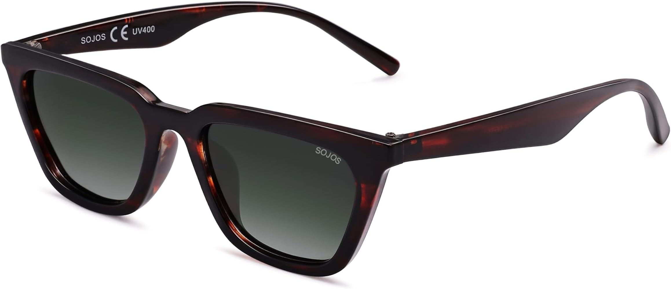 SOJOS Polarized Narrow Square Cateye Sunglasses for Women Retro Trendy Driving Glasses SJ2169 | Amazon (US)