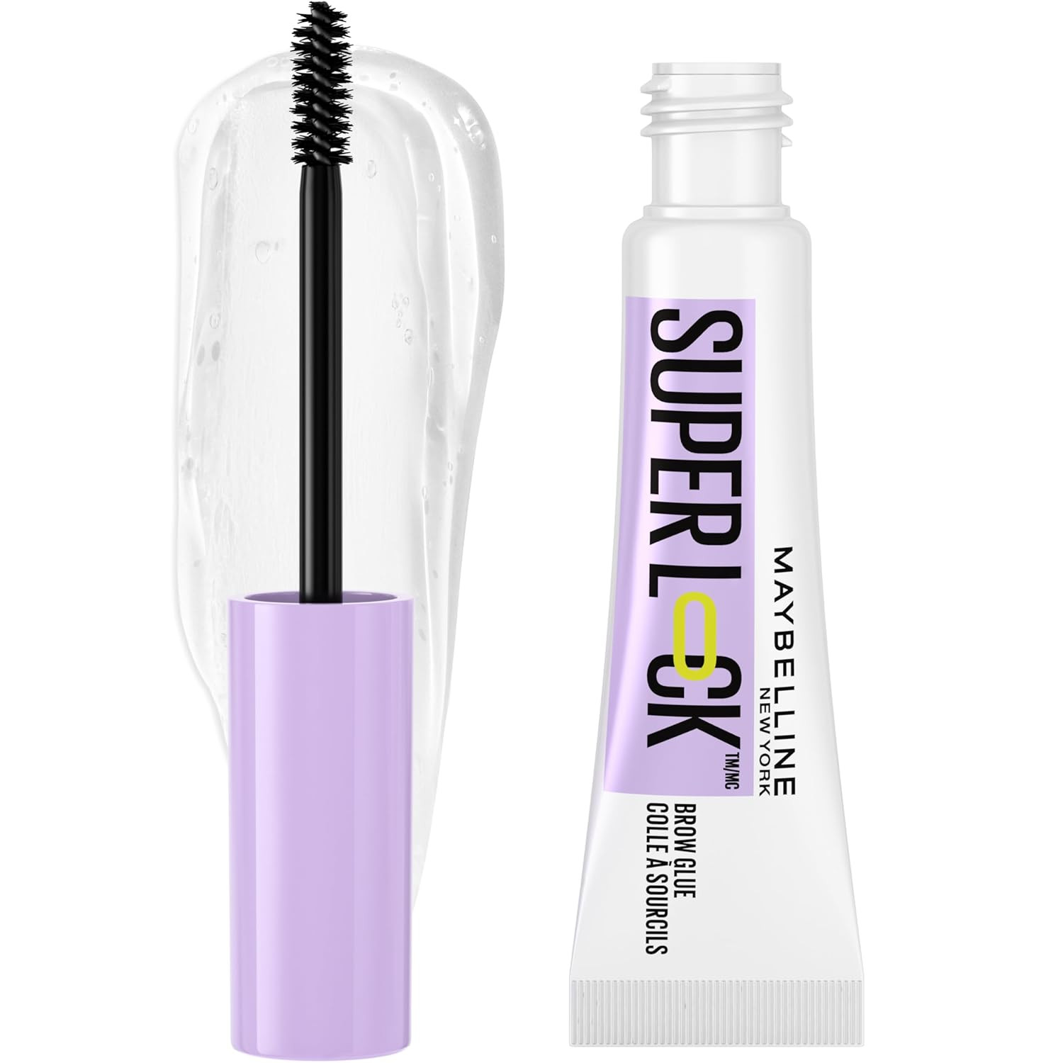 Maybelline Super Lock Brow Glue Eyebrow Gel, Lightweight Brow Gel For Up To 24HR Hold, Clear, 1 C... | Amazon (US)
