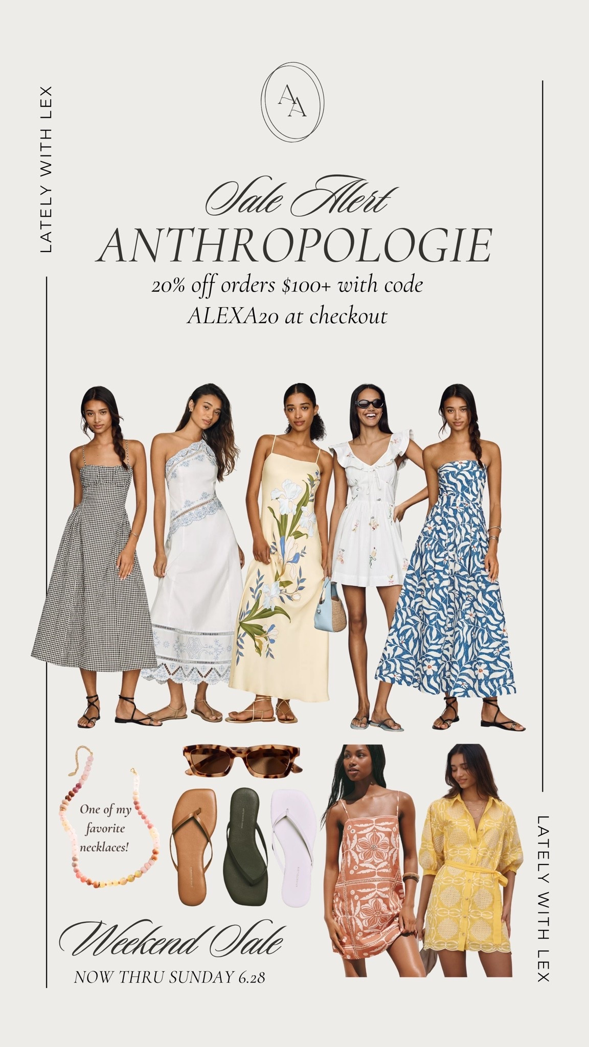 20% OFF orders of $100+ all weekend at Anthropologie with my code ALEXA20 💛 Valid online only— today 6/25 thru Sunday 6/28! || shop my recent order + more looks for spring/summer! 

Summer outfits || summer dresses || vacation outfits || summer ready || bump friendly dresses || maternity || summer ootd

#LTKSaleAlert #LTKSeasonal #LTKBump