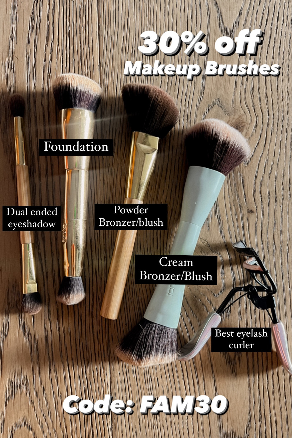 My everyday makeup brushes are 30% off with code: FAM30
@tartecosmetics #ad 

#LTKstyletip #LTKunder50 #LTKsalealert