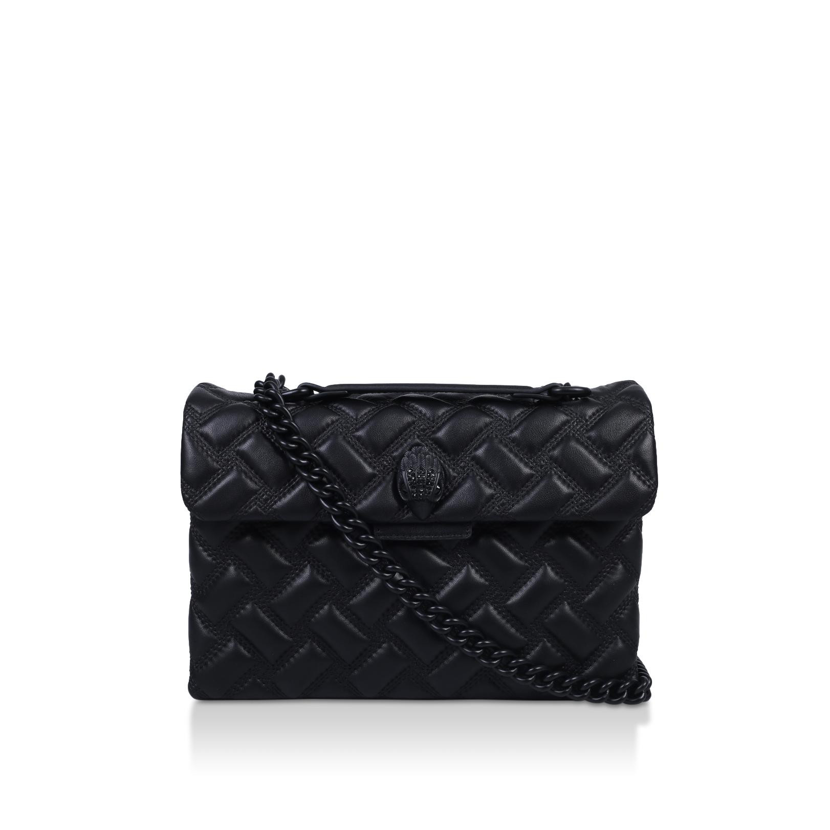 KENSINGTON BAG DRENCH Black Quilted Leather Shoulder Bag by KURT GEIGER LONDON | Kurt Geiger (Global)