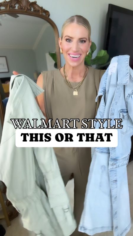 This or that with some of the trendiest pieces @walmart 
The cutest cargo utility romper fits TTS and comes in two colorways. You can wear this with your favorite sneakers or sandals.

The western inspired denim dress runs small, so size up. I am wearing a medium! It’s perfect for your next country concert, but can easily be dressed down for a day date or drinks with the girls! 

#LTKTravel #LTKFindsUnder50 #LTKStyleTip