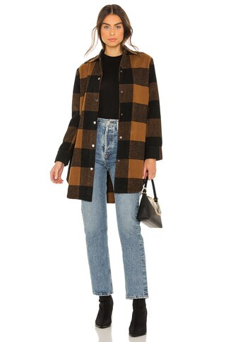 Steve Madden Eldridge Coat in Cognac from Revolve.com | Revolve Clothing (Global)
