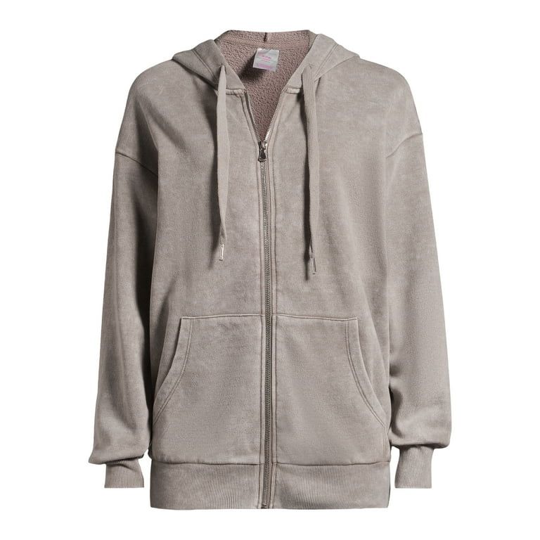 No Boundaries Juniors Mineral Wash Hoodie | Walmart (US)