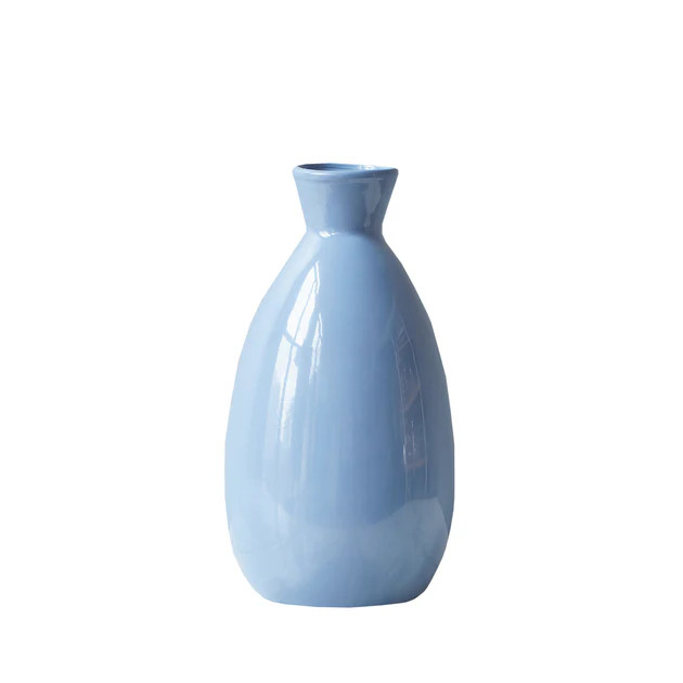 French Blue Seagirt Vase - Medium | Cailini Coastal