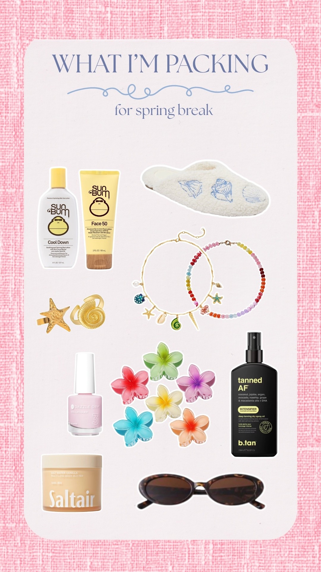 spring break essentials 🌴🌸✨



#LTKTravel #LTKSeasonal