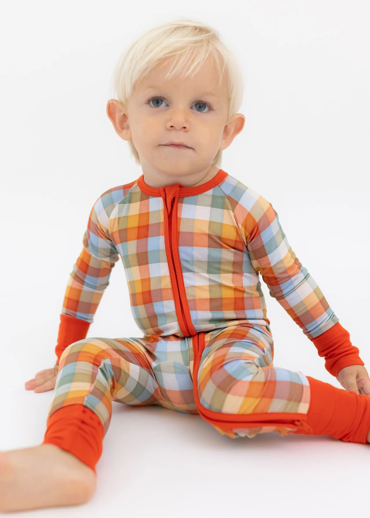 TJ x Bre Smith Harvest Gingham Zippy | Tiny Jams
