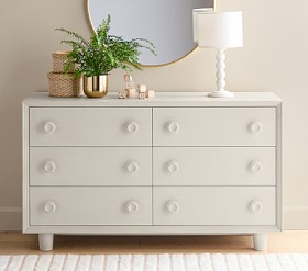 west elm x pbk Vivienne 6-Drawer Nursery Dresser (56w x 18d") | Pottery Barn Kids