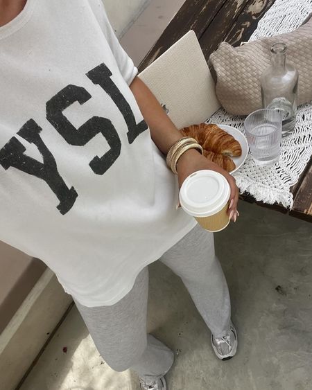 Casual outfit, flare leggings, neutral outfit, new balance sneakers, summer outfit 

#LTKSeasonal #LTKShoeCrush #LTKStyleTip