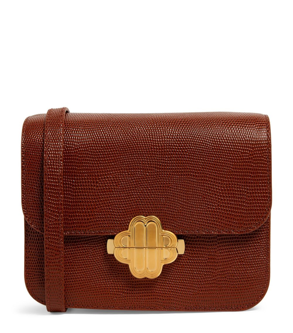 Small Lizard-Embossed Shoulder Bag | Harrods