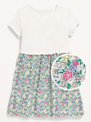 Short-Sleeve Printed Dress for Toddler Girls | Old Navy (US)