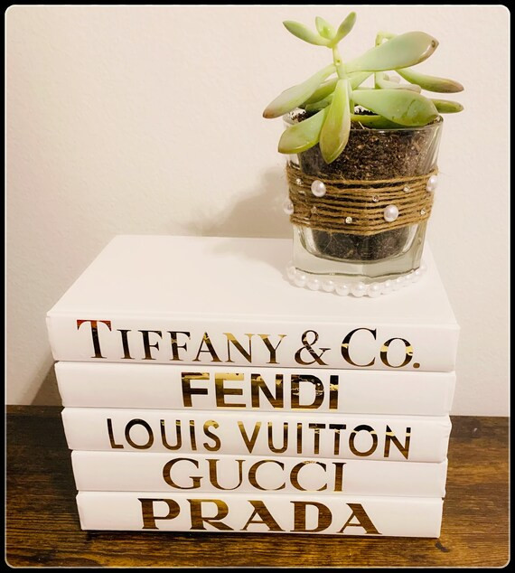 Coffee Table Book Set - Luxury Book Set - Gold and white | Etsy (US)