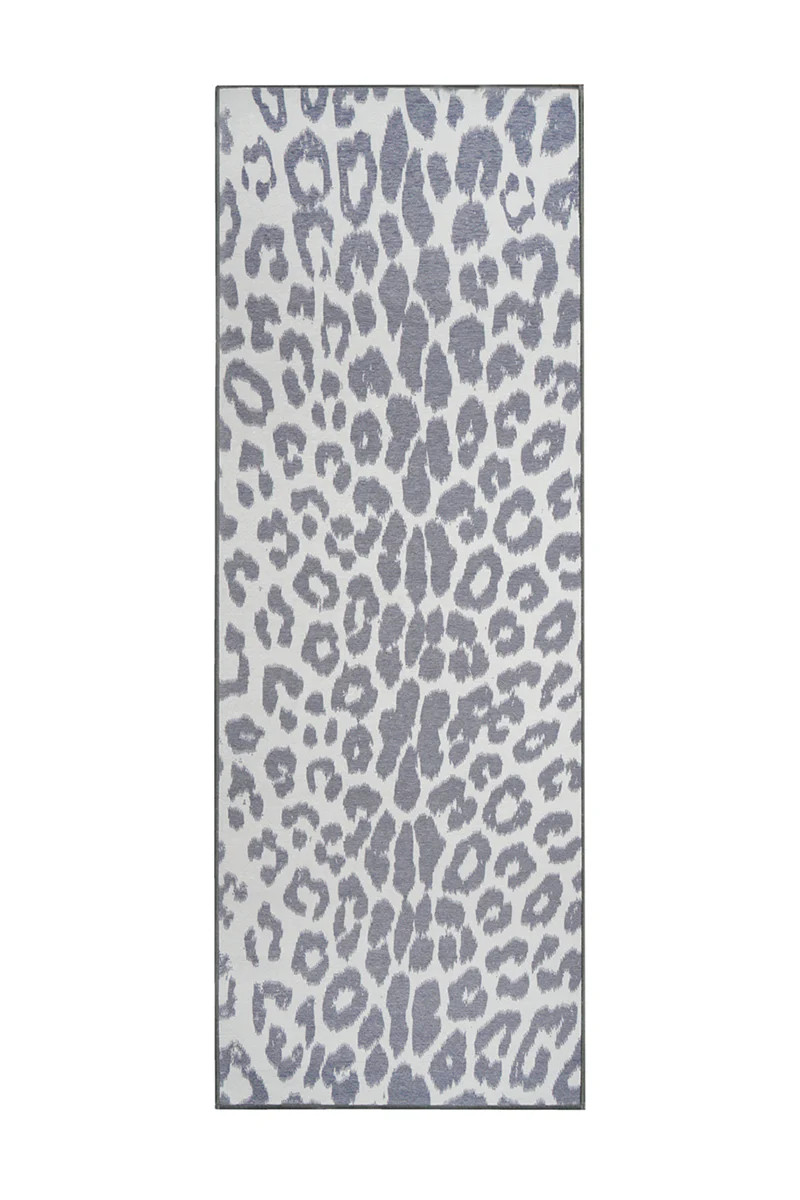 Miya Leopard Grey Washable Rug | My Magic Carpet