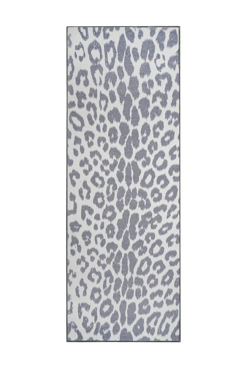 Miya Leopard Grey Washable Rug | My Magic Carpet