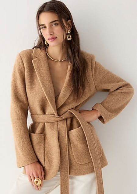 The wrap blazer jacket for fall. A classic look that works with everything from jeans to trousers. 
Easy fit. 
kimbentley, fall outfit, camel jacket

#LTKSeasonal #LTKstyletip #LTKworkwear