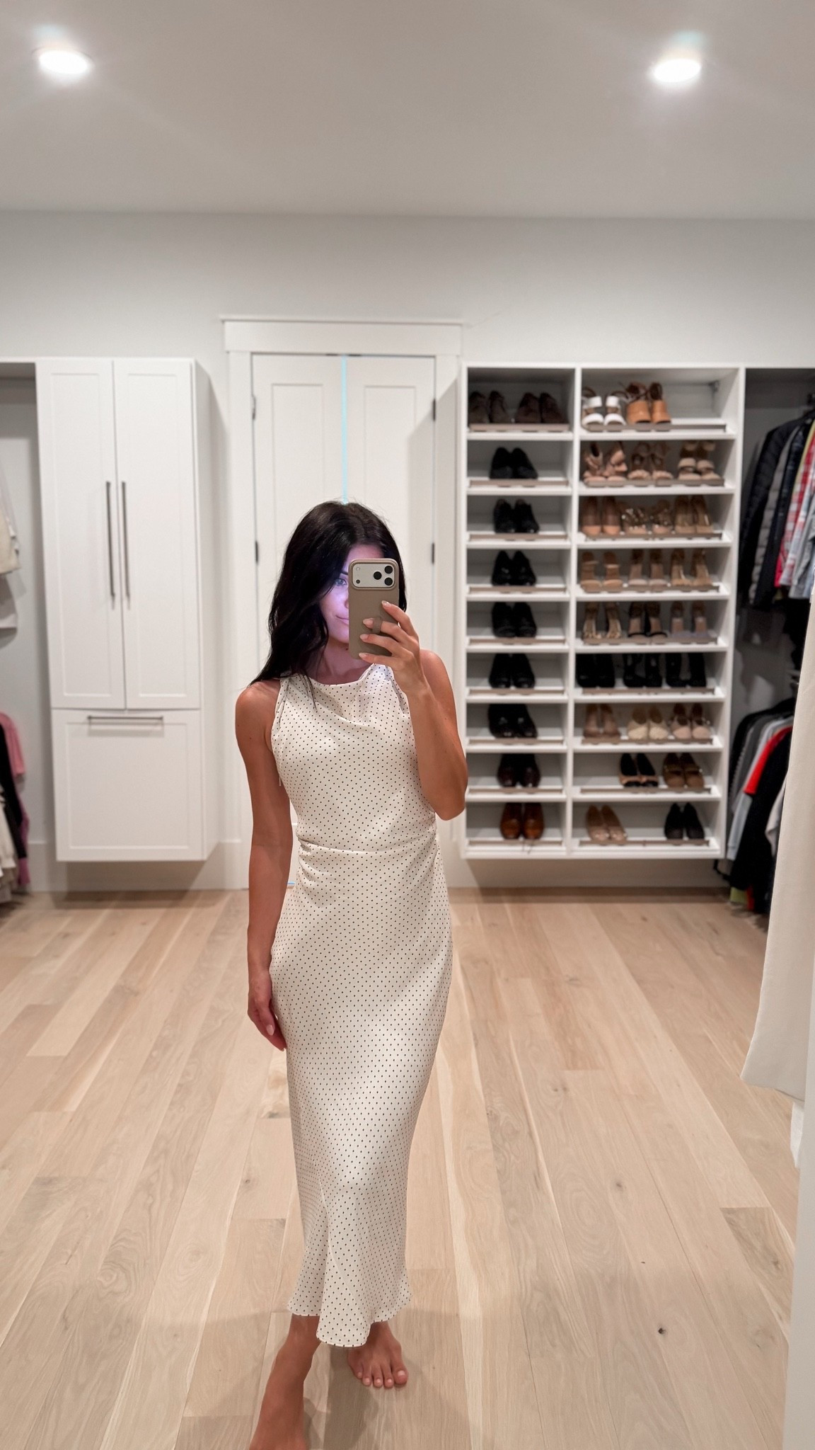 Aritzia midi satin dress