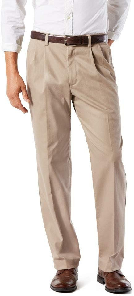 Dockers Men's Classic Fit Easy Khaki Pants - Pleated (Standard and Big & Tall) | Amazon (US)