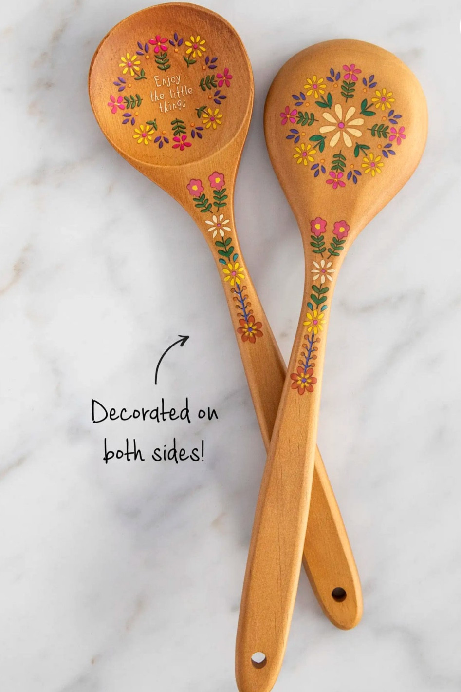 🌸🍽️ Add a touch of boho charm to your kitchen with these hand-painted hippie, floral wooden serving spoons from Natural Life. 

Perfect for free-spirited, busy moms in their 40s who love to serve up style along with delicious dishes.

#BohoMoms #KitchenMagic #NaturalLife #HippieStyle"

#LTKGiftGuide #LTKhome #LTKCyberWeek