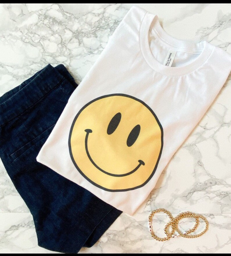 Smile /vintage feel/ unisex fit women’s tee | Etsy (US)