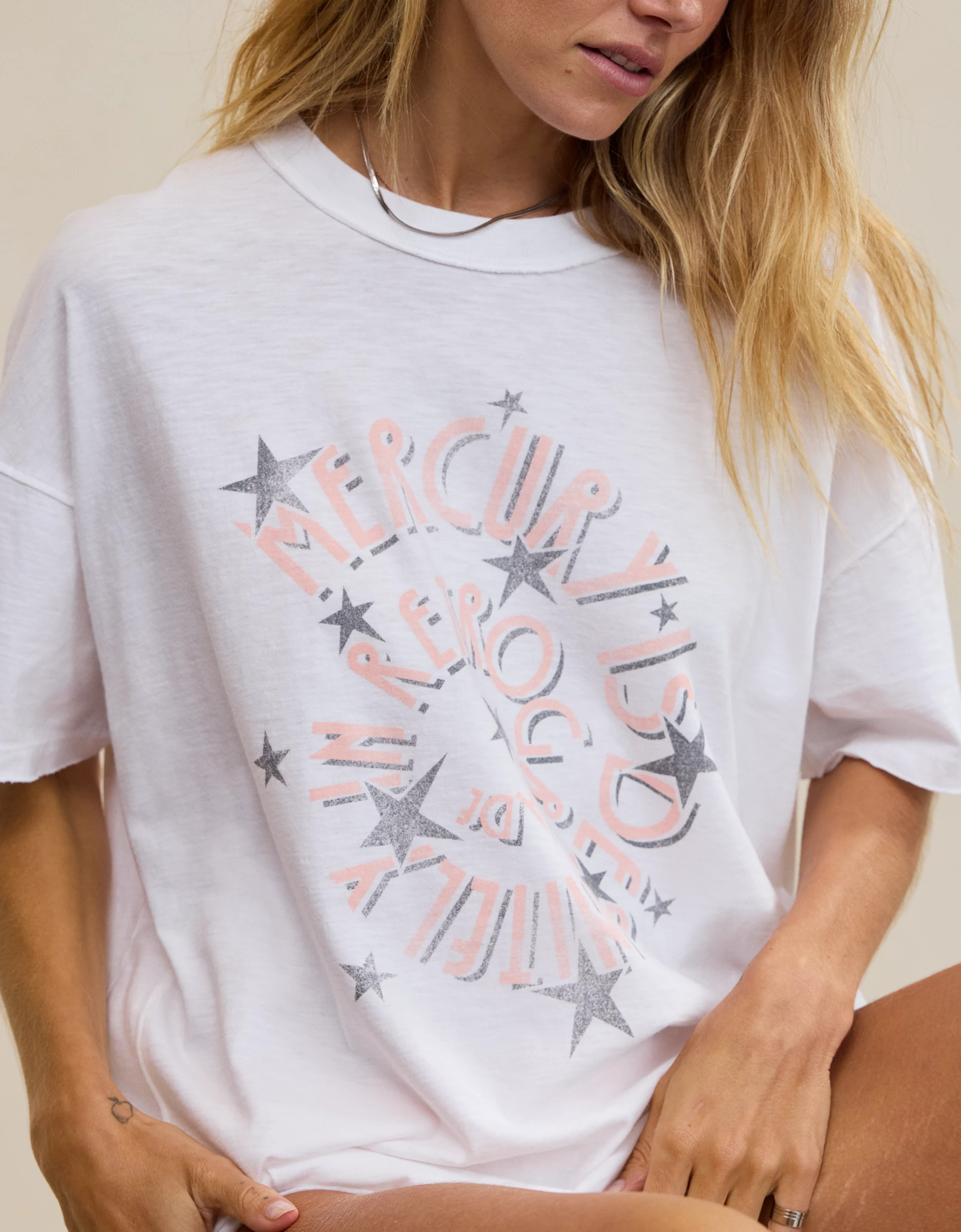 Aerie Oversized Crew Boyfriend T-Shirt | American Eagle Outfitters (US & CA)