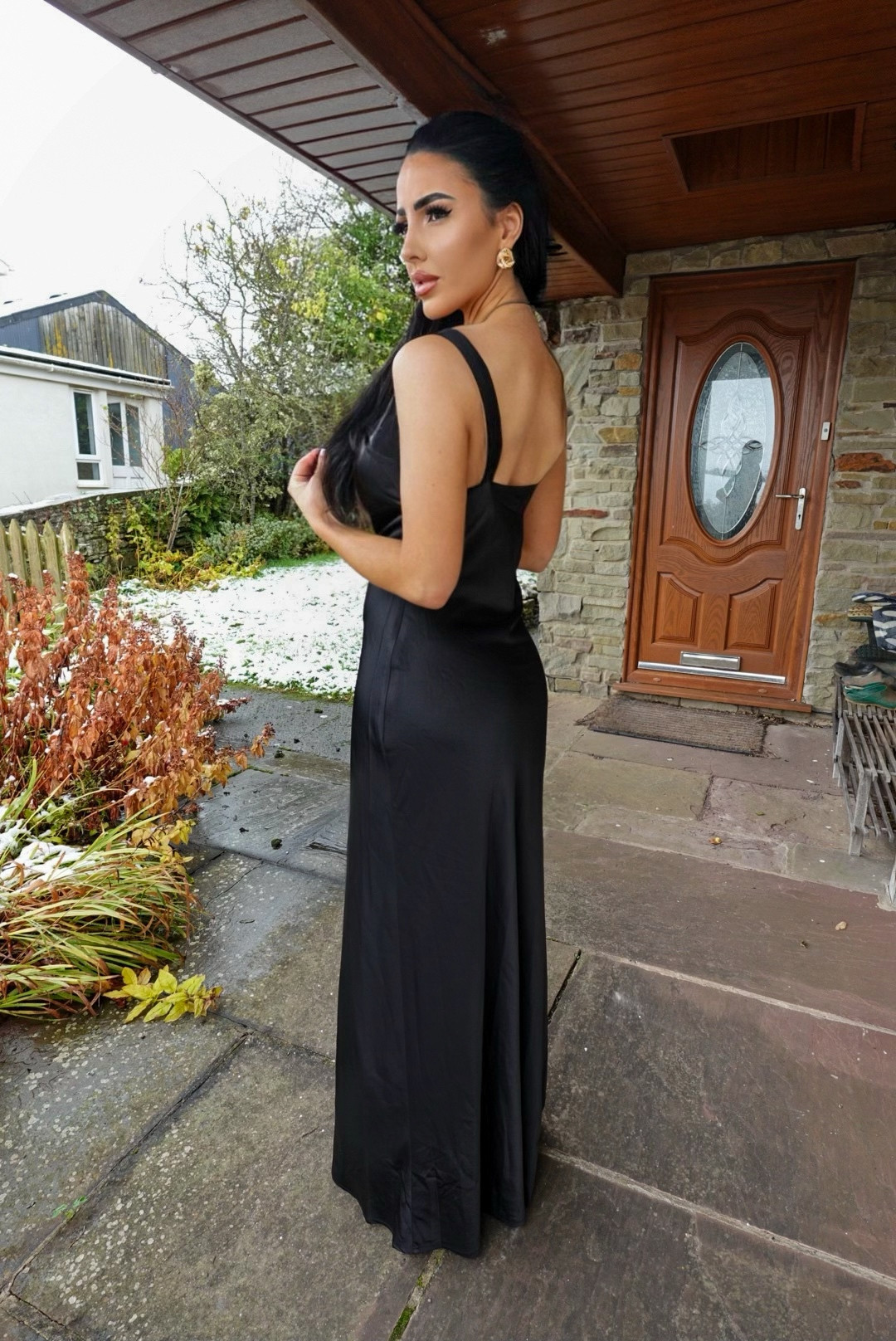 This black satin dress is pure elegance 🖤
The cowl neck and silky fabric make it feel so timeless and effortless — perfect for a formal evening or a chic wedding guest look. It drapes beautifully and moves like a dream.

Wearing size S here (I’m 5’5”) and the fit is spot on — super flattering but still comfortable enough to wear all night. Paired it with gold jewellery for that classic, elevated finish ✨

Honestly, you can never go wrong with a sleek black dress — it’s a forever piece. 

 #LTKsummer #LTKwedding #LTKdresses