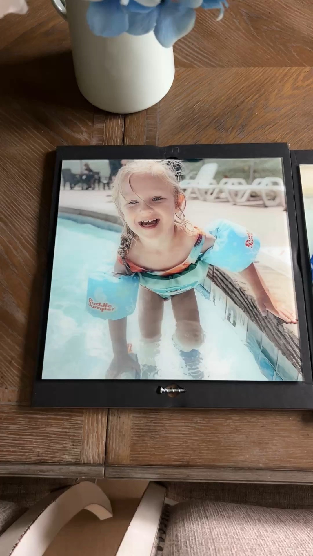 The cutest customizable glass prints 🤍🤍 these are going on the kids bathroom wall. They are all the same age here and in a floatie 😎☀️💜 @fractureme

#LTKmomlife #LTKvlog #LTKHome