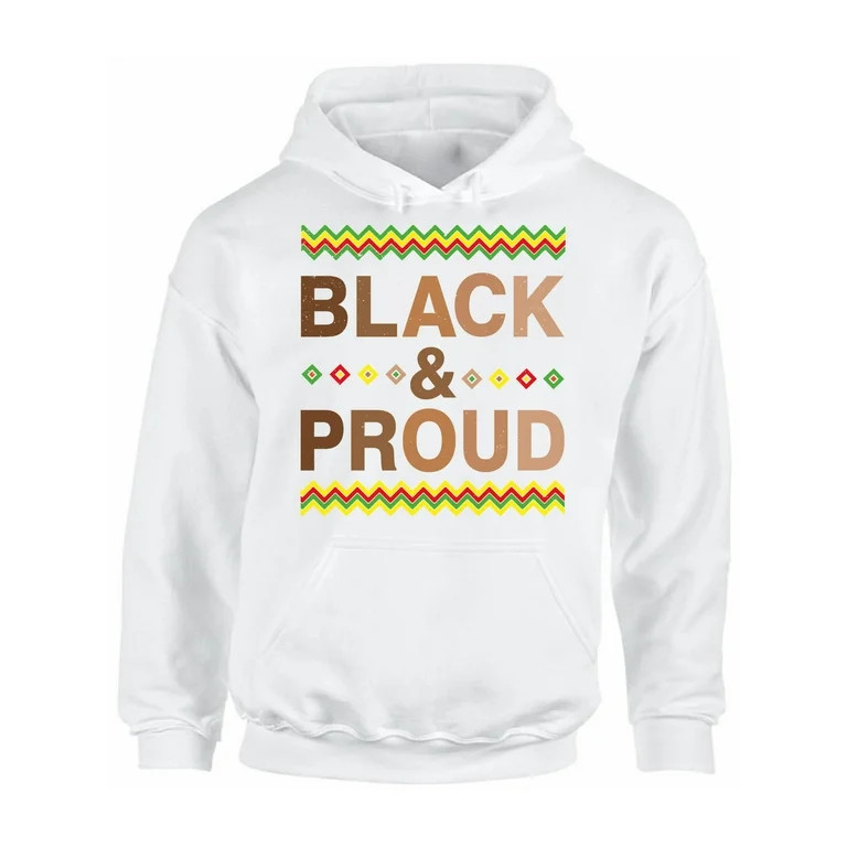 Black and Proud Sweater for Men Women Black Lives Matter Hoodie Black Pride Outfits Black History... | Walmart (US)