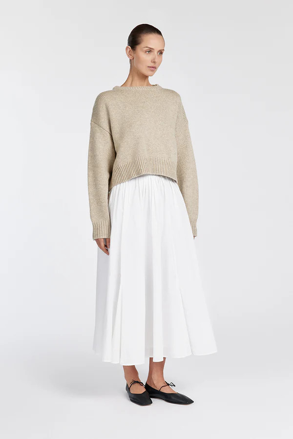 OLIVER PEBBLE MARLE KNIT JUMPER | DISSH